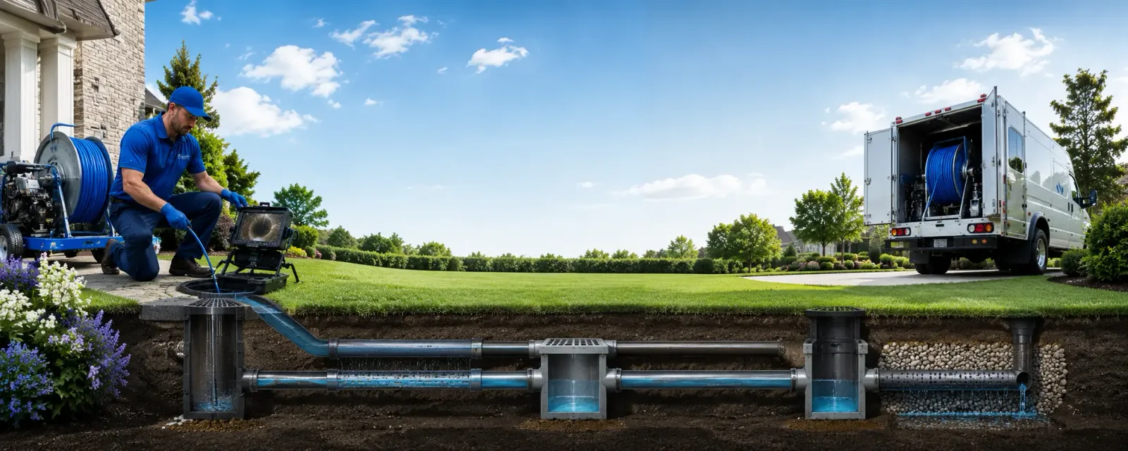 Outdoor drain cleaning information for Parker, PA